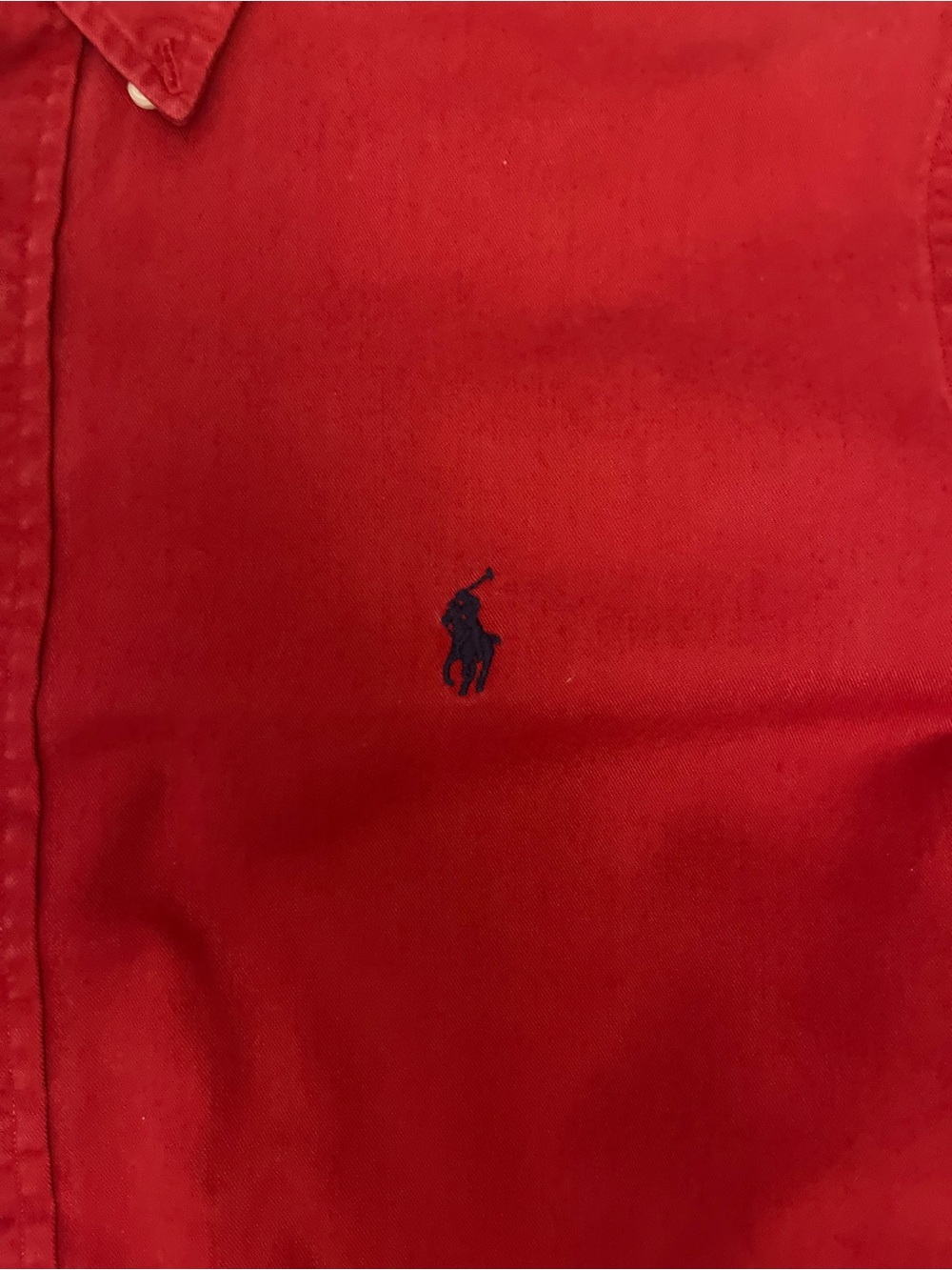 Ralph Lauren Red Long-Sleeve Button-Down Shirt - Picture 3 of 6